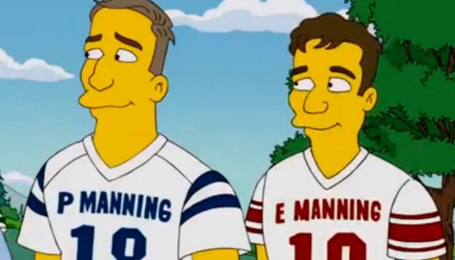 'The Simpsons' Writers Jokingly Claim Credit For 'Manningcast' Success