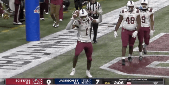 S.C. State WR Dances 'Primetime Shuffle' In Deion Sanders' Face (Video)