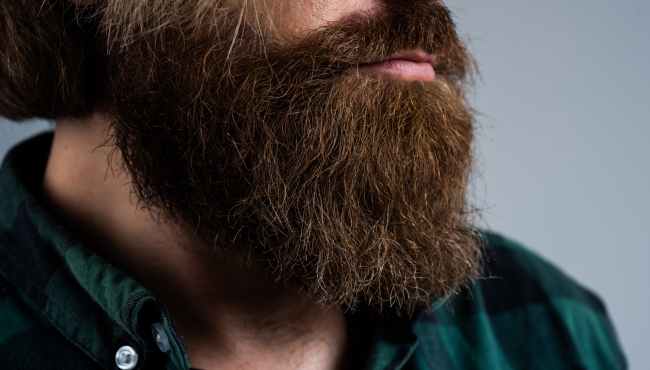 mans beard