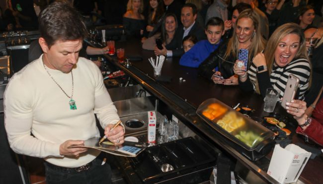 Latest celebrity alcohol pitchman, Hollywood actor Mark Walhberg promoting tequila brand called Flecha Azul.