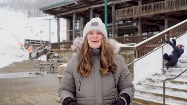 Local News Ski Report In Pennsylvania Photobombed By Hilarious Scene