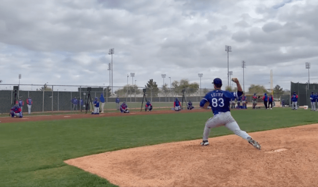 Jack Leiter's First Bullpen Session In Rangers Uniform Goes Viral