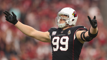 J.J. Watt’s Massive Hands Go Viral For Making A Gatorade Can Look Minuscule