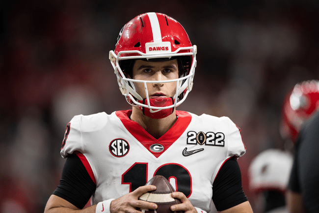 Stetson Bennett Committed Baseball's Cardinal Sin During UGA First Pitch