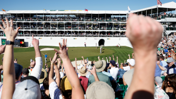 Hundreds Of Beer Cans Rain Down After Epic Hole-In-One At The 16th Hole Of WM Open (Video)