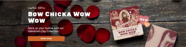 Get Ready For Valentine's Day With A Limited Edition Bow Chicka Wow Wow Bar From Dr. Squatch