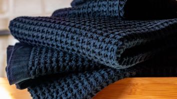 It’s Time To Replace Your Crusty Towels With A Waffle Woven Bath Set