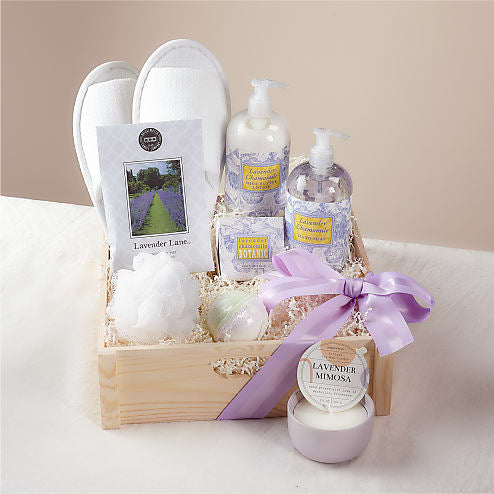 Lavender Spa Day Gift Basket