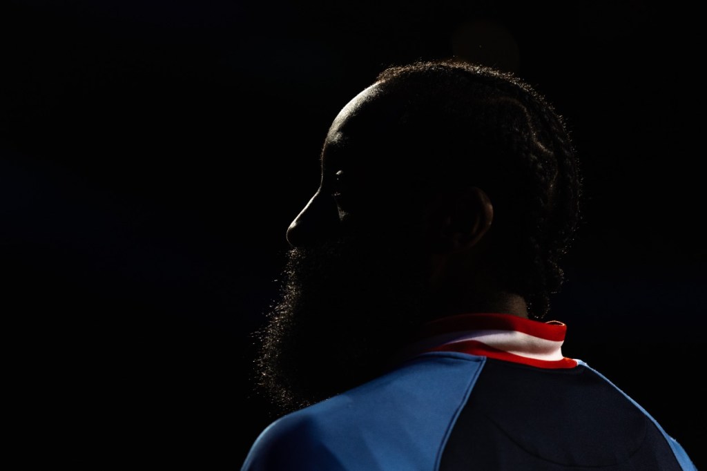 James Harden Looks Healthy Nailing 3's While Wearing 76ers Colors For The First Time