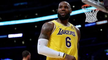 LeBron James Jabs Friend Kevin Love After Vicious Slam Dunk, Says He Hopes He’s Still Invited To His Wedding