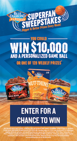 SuperFanSweepstakes - Blue Diamond Almonds
