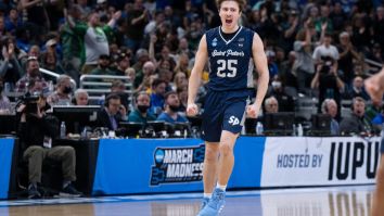 Saint Peter’s Mustachioed Guard Doug Edert Signs NIL Deal With Buffalo Wild Wings, Produces Electric Promotional Photo