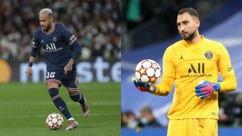 Famed Diver Neymar Squared Up With Gargantuan Keeper Gigi Donnarumma Following PSG’s Latest Choke Job