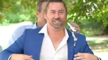 Owl Derails Press Conference By Pooping On Sign Language Interpreter Who Handles It Like A Champ