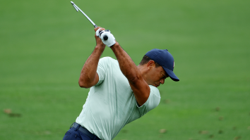 Tiger Woods Couldn’t Help But Chuckle After Incredibly Relatable Moment On The Range At The Masters