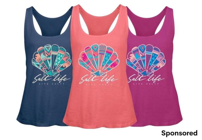 Salt Life Tribal Shell Tank Tops