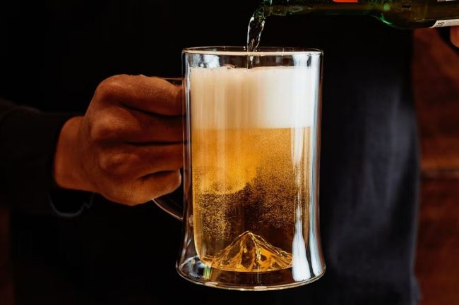 Whiskey Peaks Double Wall Beer Stein