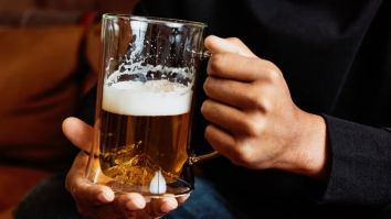 This Whiskey Peaks Double Wall Beer Stein Is A Man Cave Must-Have