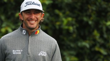 Max Homa Hitting This Golf Shot And Not Falling Into The Water Proves That Golfers Are, Indeed, Athletes