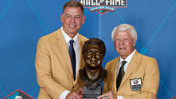 Troy Aikman Looks Absolutely JACKED While Drinking Beers Shirtless On A Boat With Jimmy Johnson