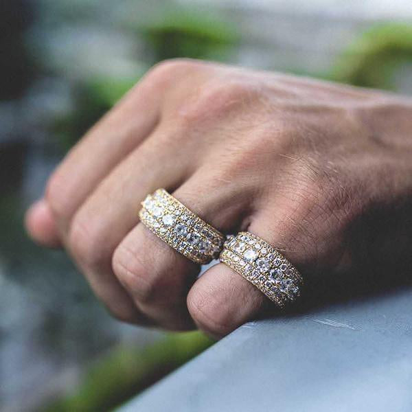 GLD - 5 Layer Diamond Band Ring