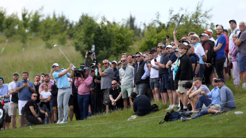 LIV Golf Claims First Victim As Unsuspecting Fan Hit By Tee Shot Goes Down In Dramatic Fashion (Video)