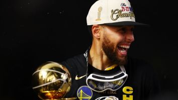 Basketball Fans Are Cracking Up After Someone Brought A Literal Goat To The Warriors Championship Parade