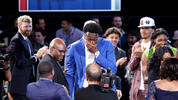 Behind-The-Scenes Video Shows Michael Jordan Couldn’t Resist Making A Duke Joke To His Pick Mark Williams
