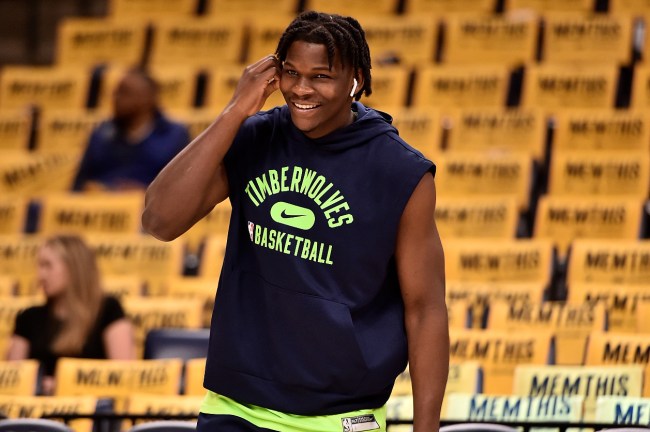 Anthony Edwards Shows off Ridiculous Cannon On The Football Field