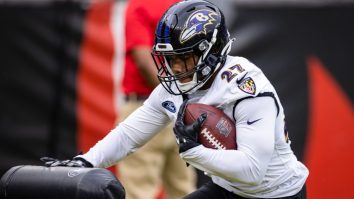 Old Clip Of JK Dobbins TRUCKING A Trainer Goes Viral As He Looks To Return From An ACL Injury