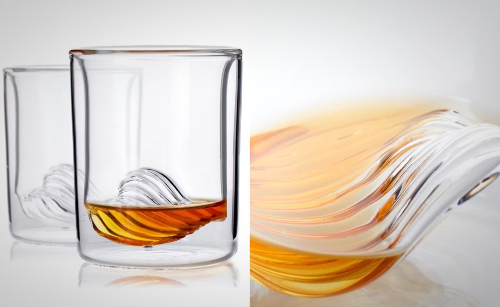Whiskey Peaks Just Released New Wave' Pattern Rocks Glasses