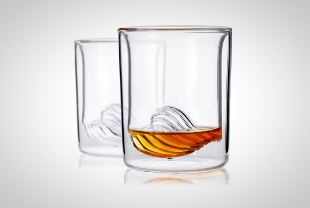 Whiskey Peaks Just Released New Wave' Pattern Rocks Glasses