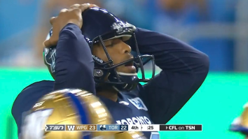 CFL Kicker Hits All-Time ‘Surrender Cobra’ After Choking Away Last-Second Field Goal With Brutal Shank