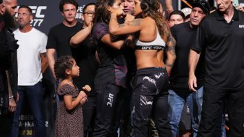 Julianna Pena Had Back Up From Her Daughter In Adorable UFC 277 Face Off Moment