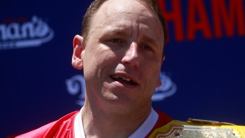 Watch Joey Chestnut Inhale 44 Chicken Fingers On His Way To Setting A World Record