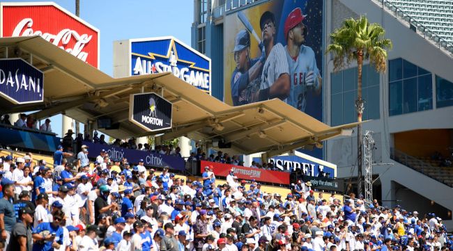 WATCH: Adult Seen Jousting For Position With Teen At MLB All-Star Game 