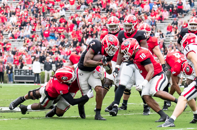 The Amount Of NFL Scouts At Today's Georgia Football Practice Is Insane