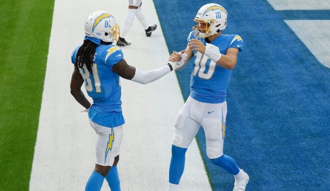 Justin Herbert's Electric Reaction To Chargers Re-Signing Mike Williams