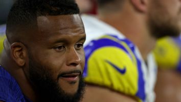 Fans Want Aaron Donald Suspended For Swinging Helmet At Bengals Players During Brawl In Practice