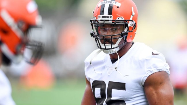 myles-garrett-reacts-baker-mayfields-comments-about-week-1-matchup