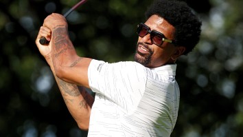 Jalen Rose Get Roasted By Jack Nicklaus After Showing Off His Awful Golf Swing At A Tournament (Video)