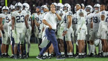 College Football Fans Are Falling In Love With Massive 6’6, 276-Pound Penn State Kicker Gabriel Nwosu