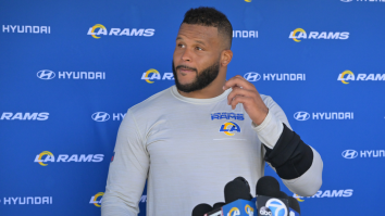 Fans Say Aaron Donald Sent The Rams Retirement Papers In Order To Land A $40M Pay Raise