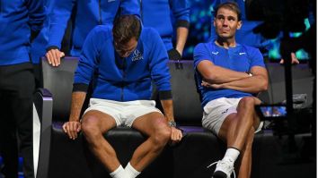 Roger Federer And Rafa Nadal Sharing Tears At Rog’s Retirement Is Sportsmanship At Its Highest Level (Video)