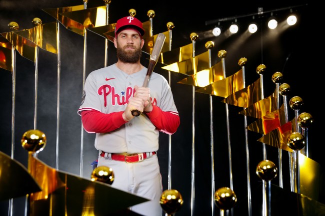 Bryce Harper at 2022 World Series Workout Day