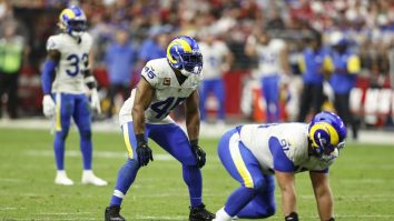 Los Angeles Rams LB Bobby Wagner Absolutely Demolishes Poor Fan That Ran On The Field In San Francisco