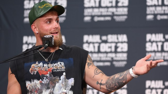 WATCH: Jake Paul Pulls Up To Open Workouts Riding A Horse Ahead Of Anderson Silva Fight