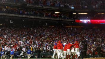 Phillies Fans Lose Their Minds, Scale Light Poles In Epic NLCS Celebration