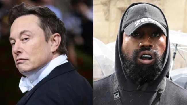 elon musk and kanye west side by side