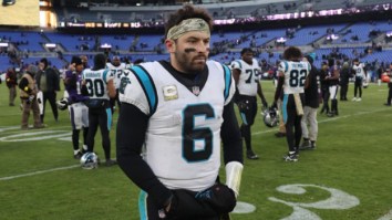 Baker Mayfield Gets Benched Again For Sam Darnold After Latest Awful Performance